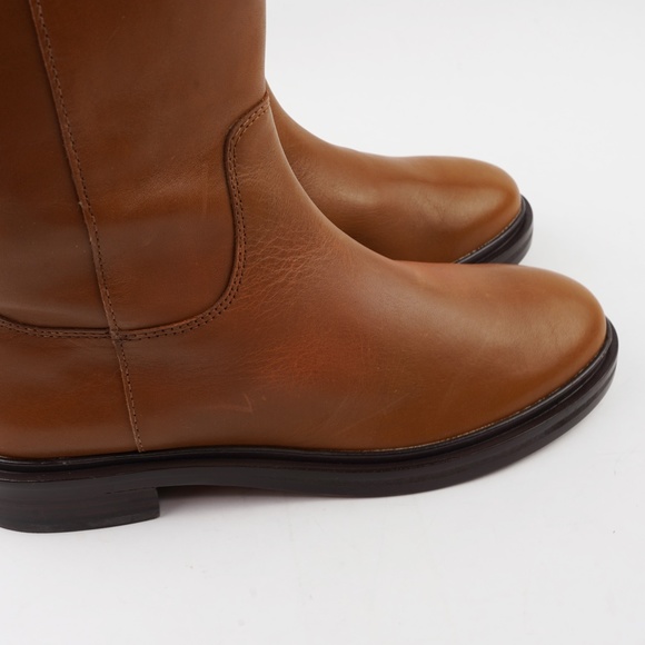 MADEWELL Size 6.5 The Drumgold Boot in Extended Calf Sepia Leather - Picture 13 of 14